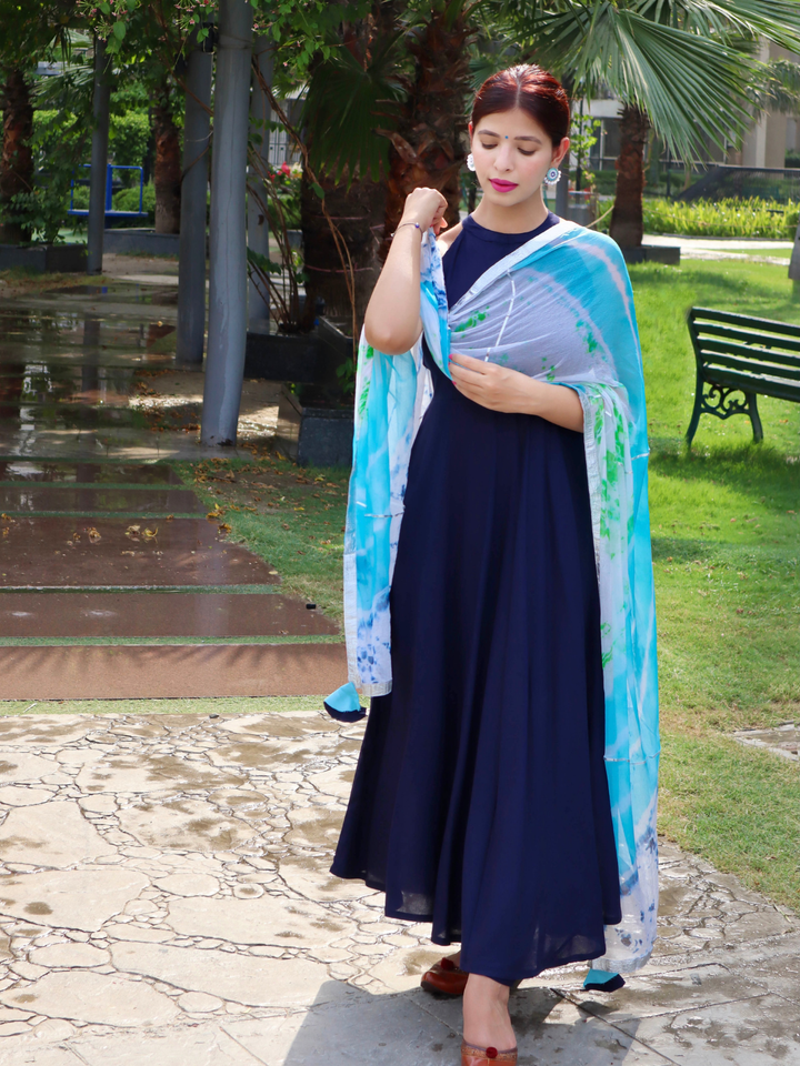 NAVY BLUE NAZNEEN SUIT SET