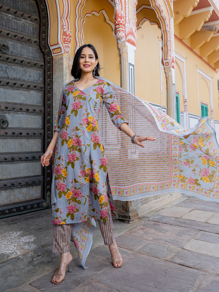 PASTEL DREAM COTTON KURTA SET