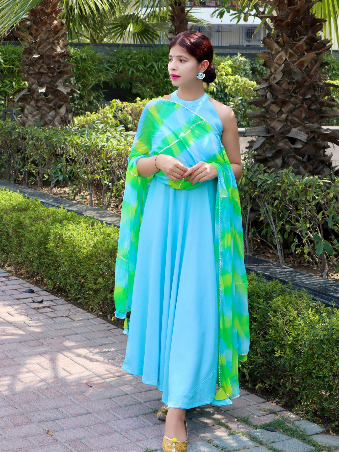 POWDER BLUE NAZNEEN SUIT SET