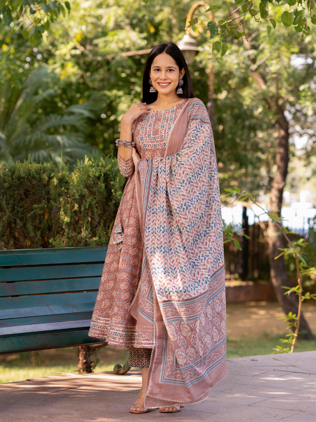 ETHEREAL GOTA EMBELLISHED ANARKALI SET