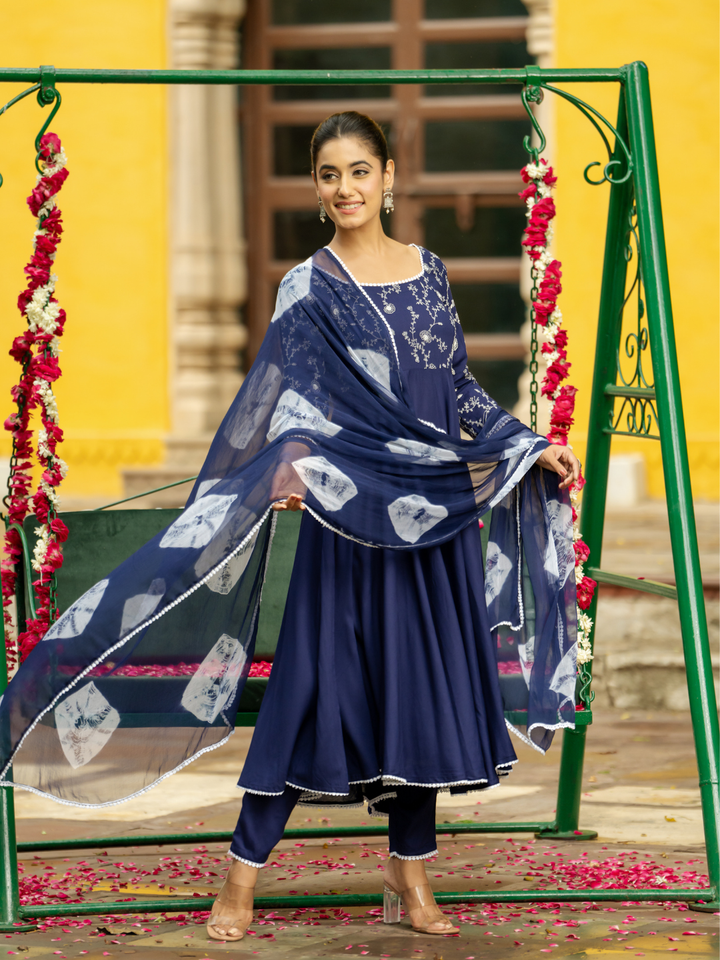 REGAL NAVY ELEGANCE SUIT SET