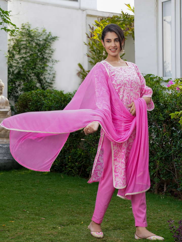 JASMINE PINK COTTON SET