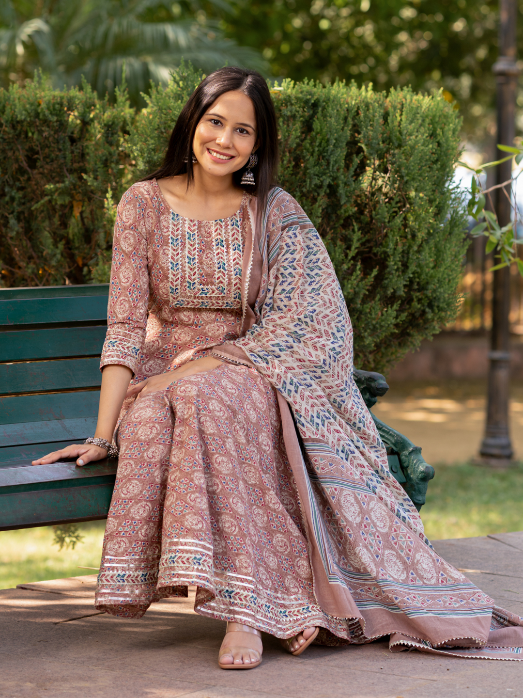 ETHEREAL GOTA EMBELLISHED ANARKALI SET