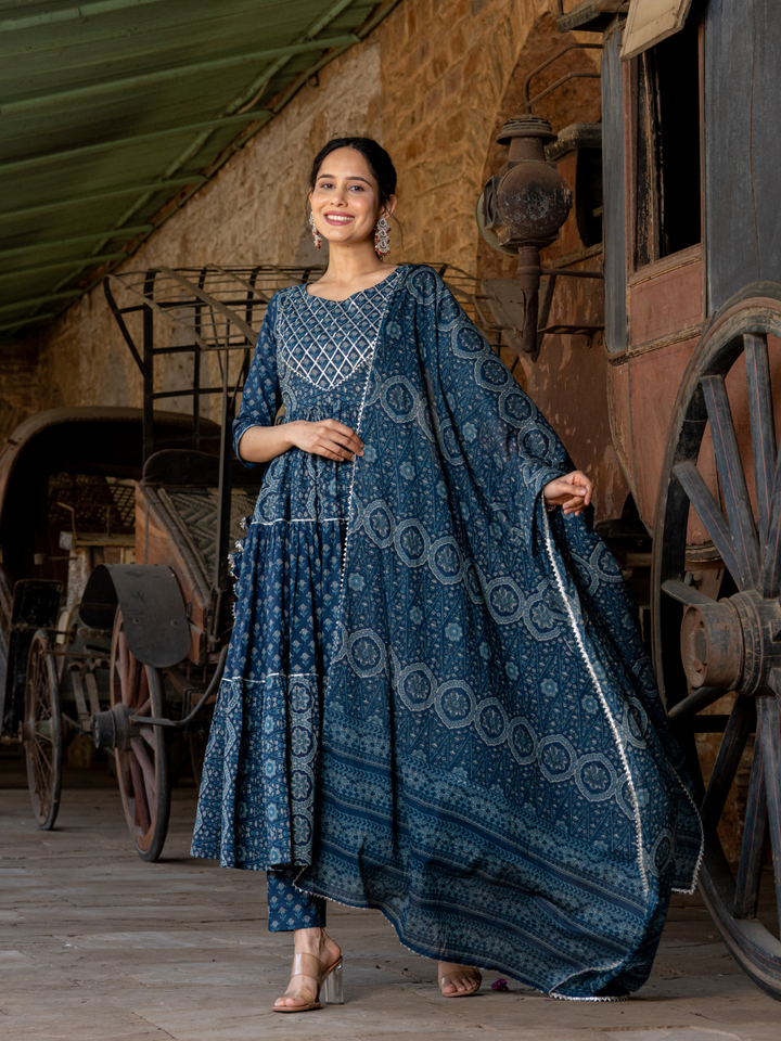 REGAL TIERED GOTA SUIT SET