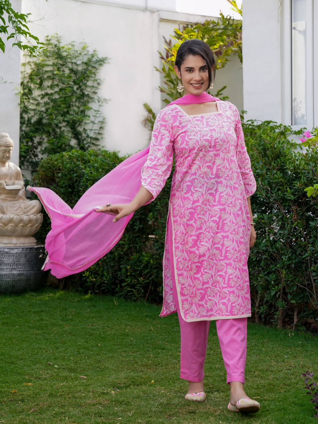 JASMINE PINK COTTON SET