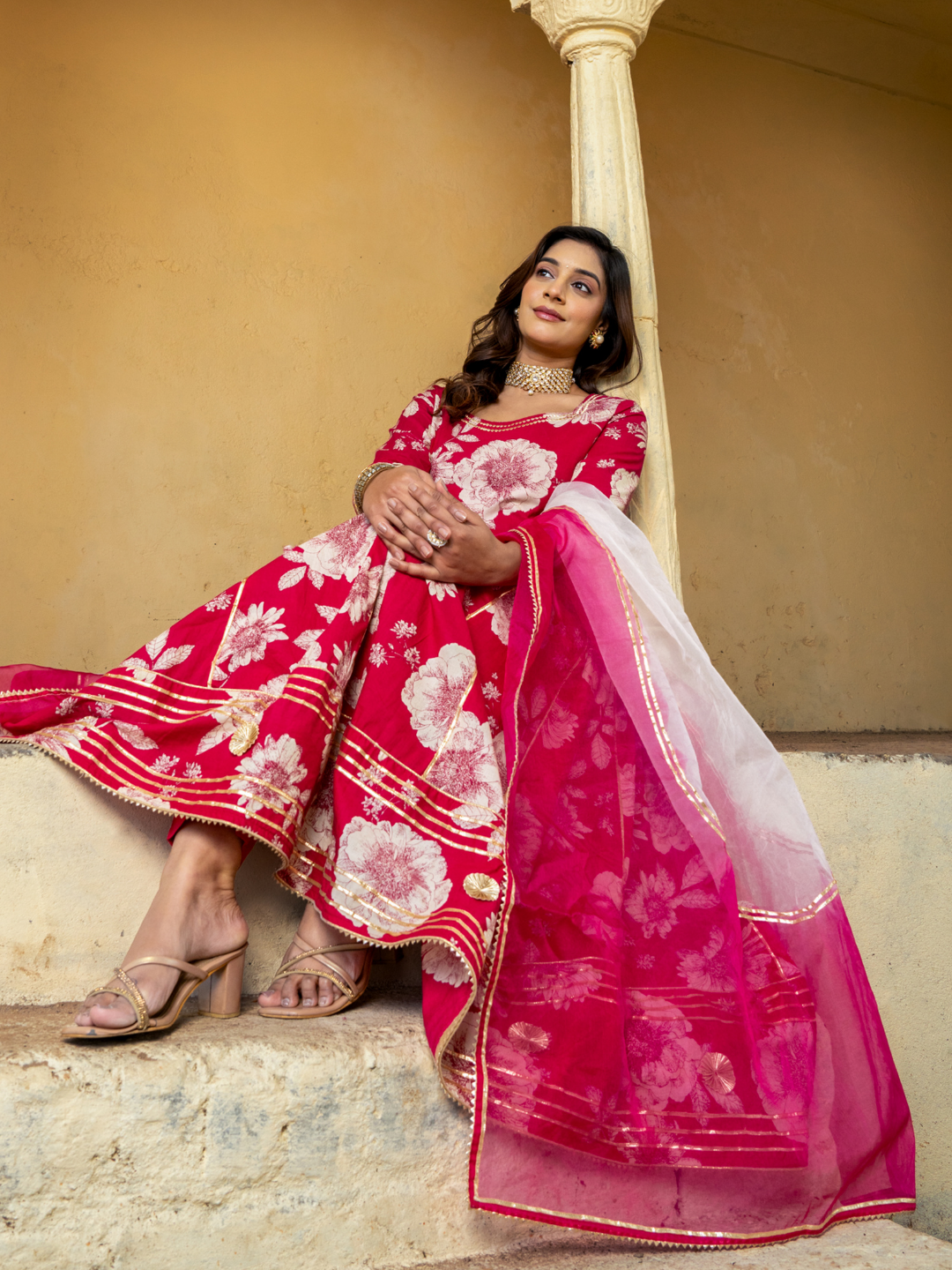 LALIMA COTTON LACE SUIT SET