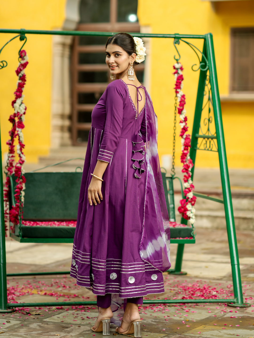 OPULENT PURPLE GOTA SUIT SET