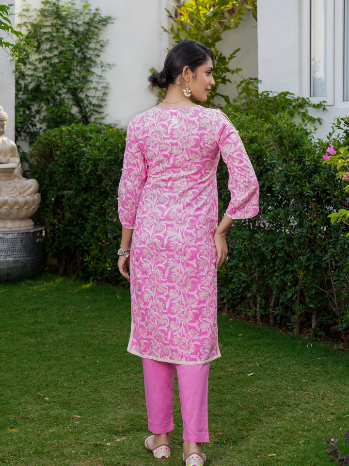 JASMINE PINK COTTON SET