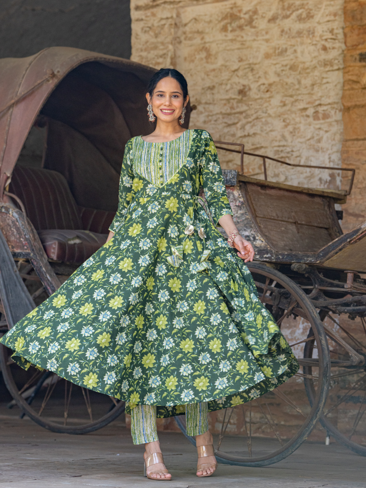 FLORAL BLOSSOM COTTON SUIT SET