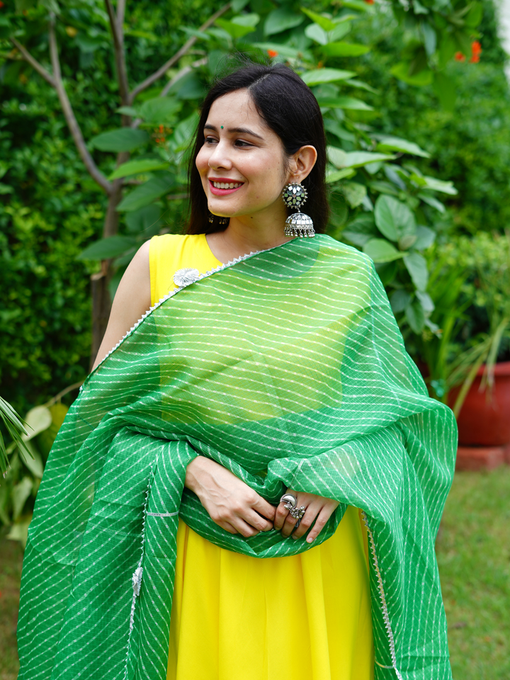 CHIC YELLOW TASSAL SUIT SET