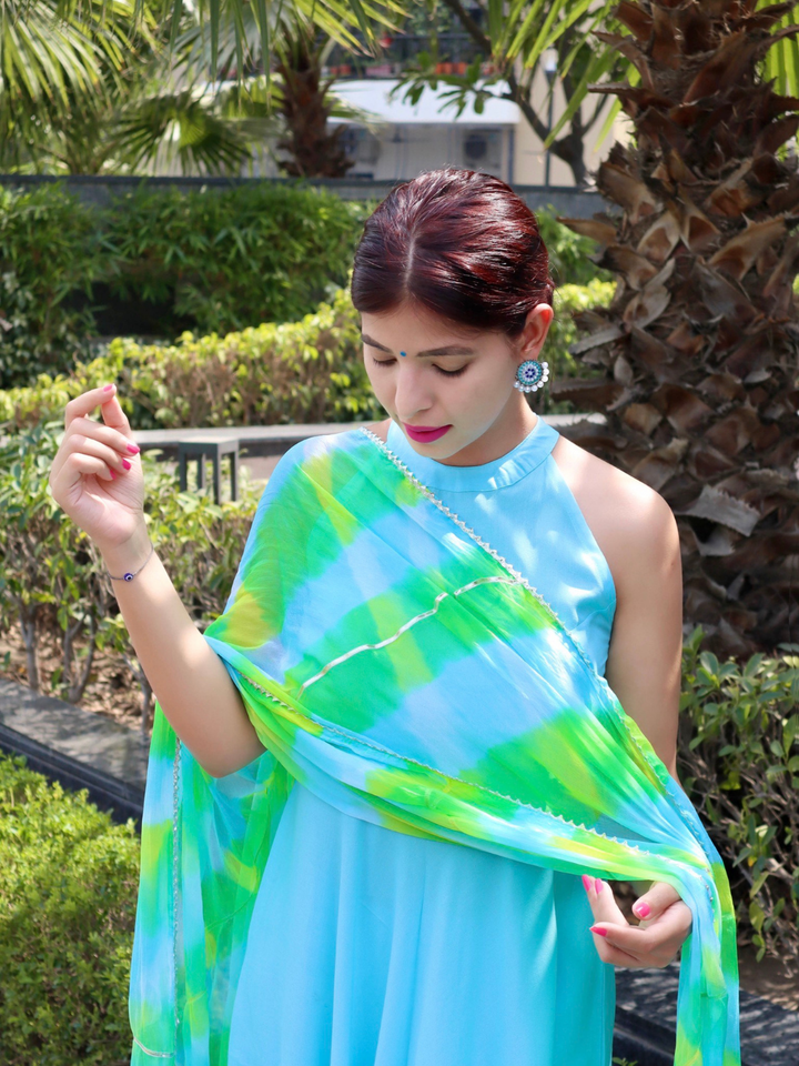 POWDER BLUE NAZNEEN SUIT SET