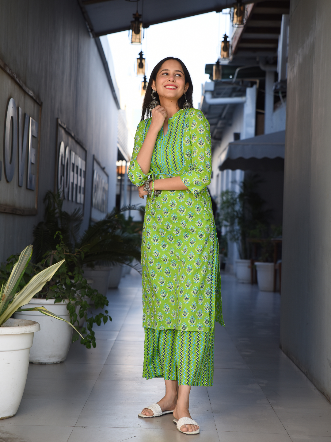 PASTEL PRINTED KURTA-PALAZZO SET