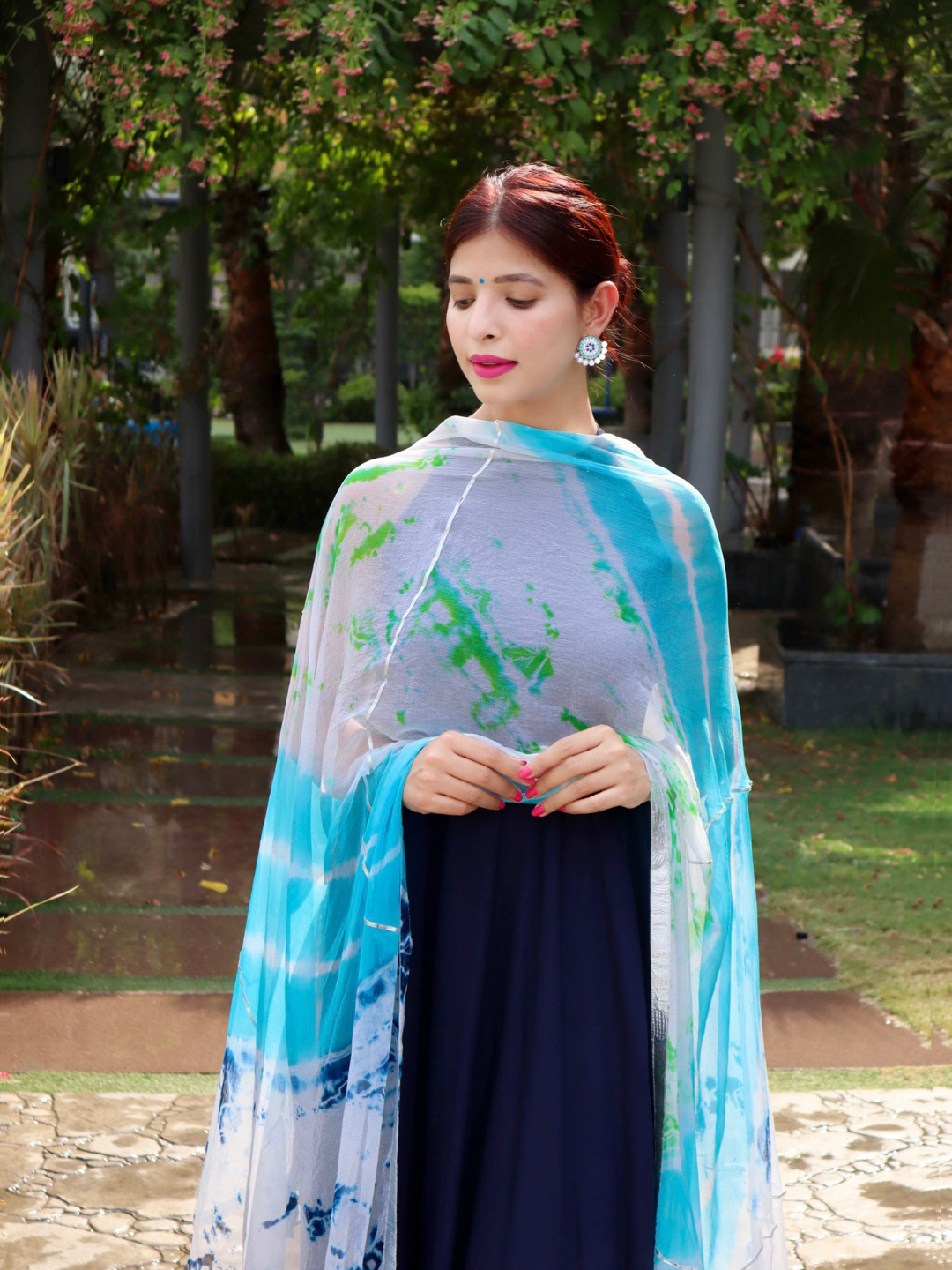 NAVY BLUE NAZNEEN SUIT SET