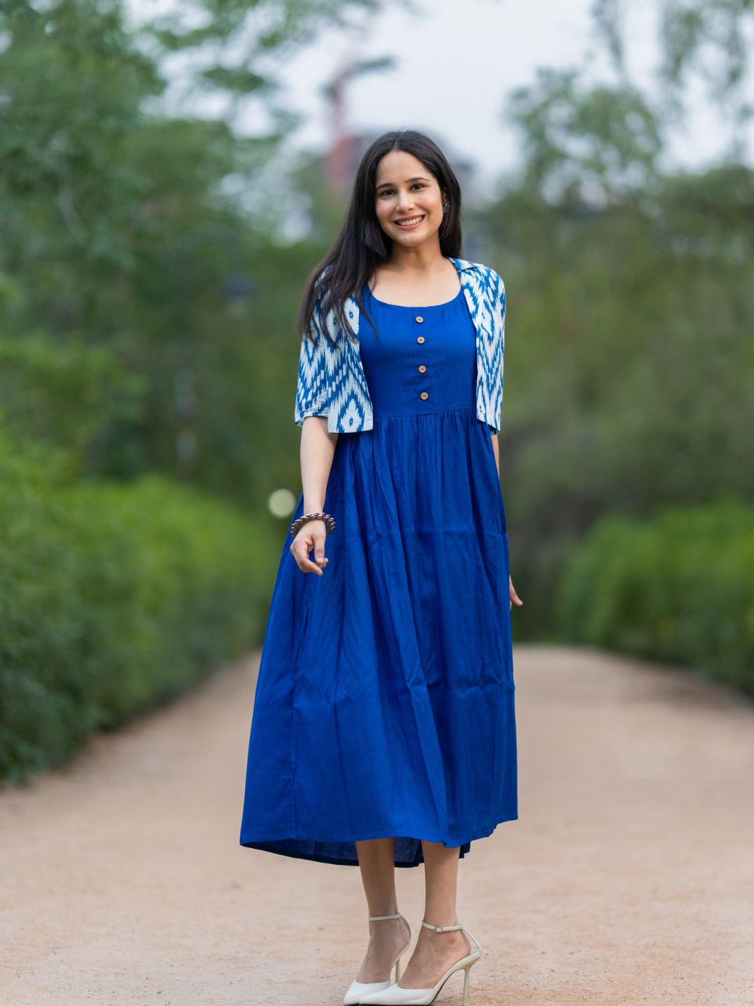 royal blue dress with jacket blue dress white jacket