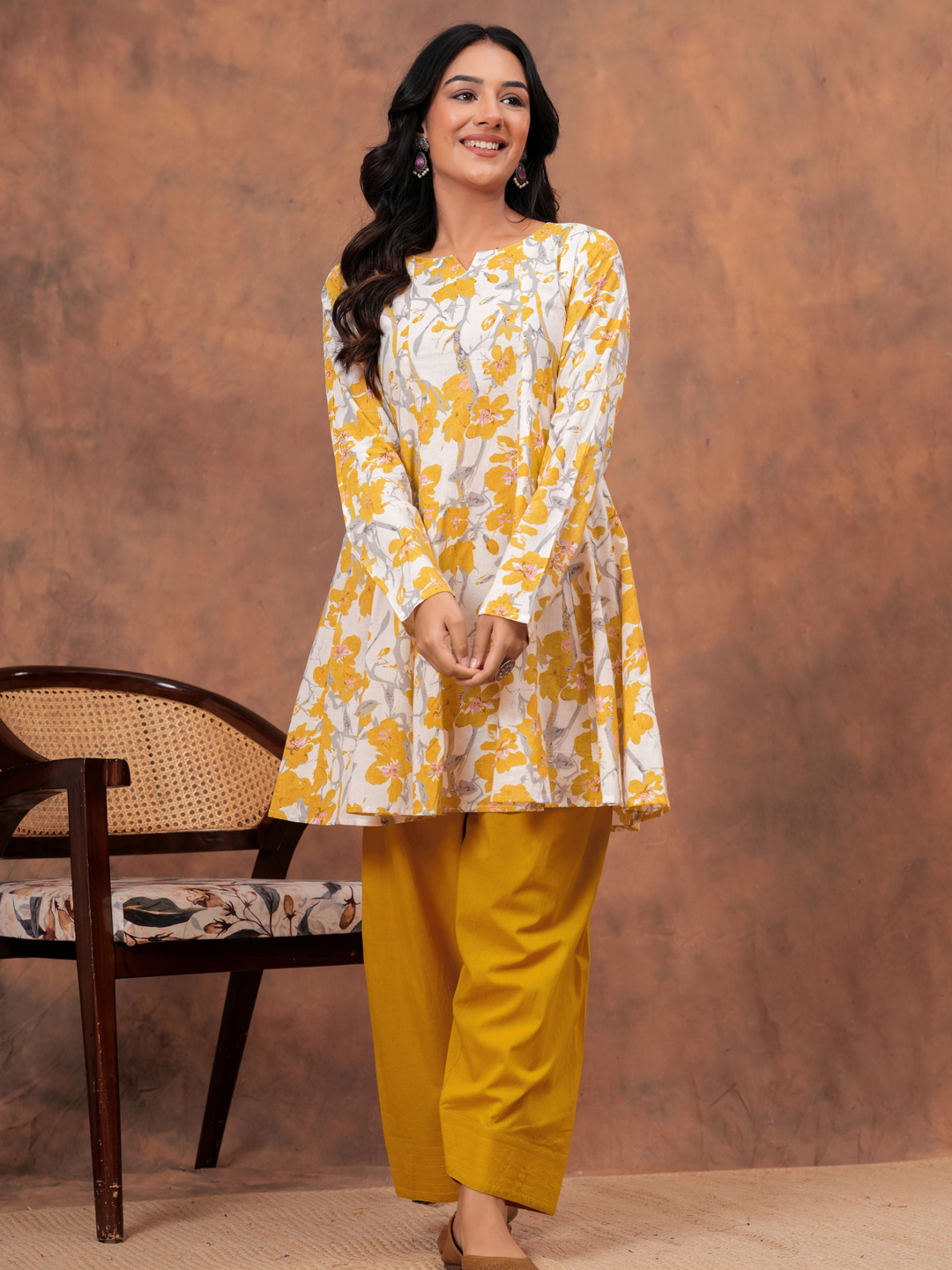MARIGOLD ANARKALI FARSI SET