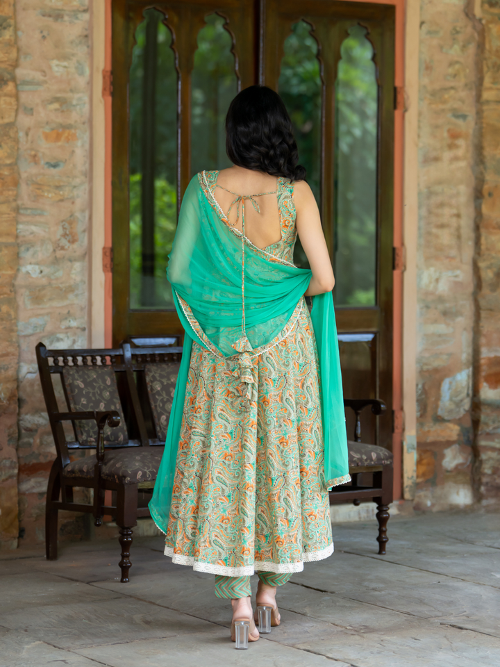 SEA MIST GRACE ANARKALI SET