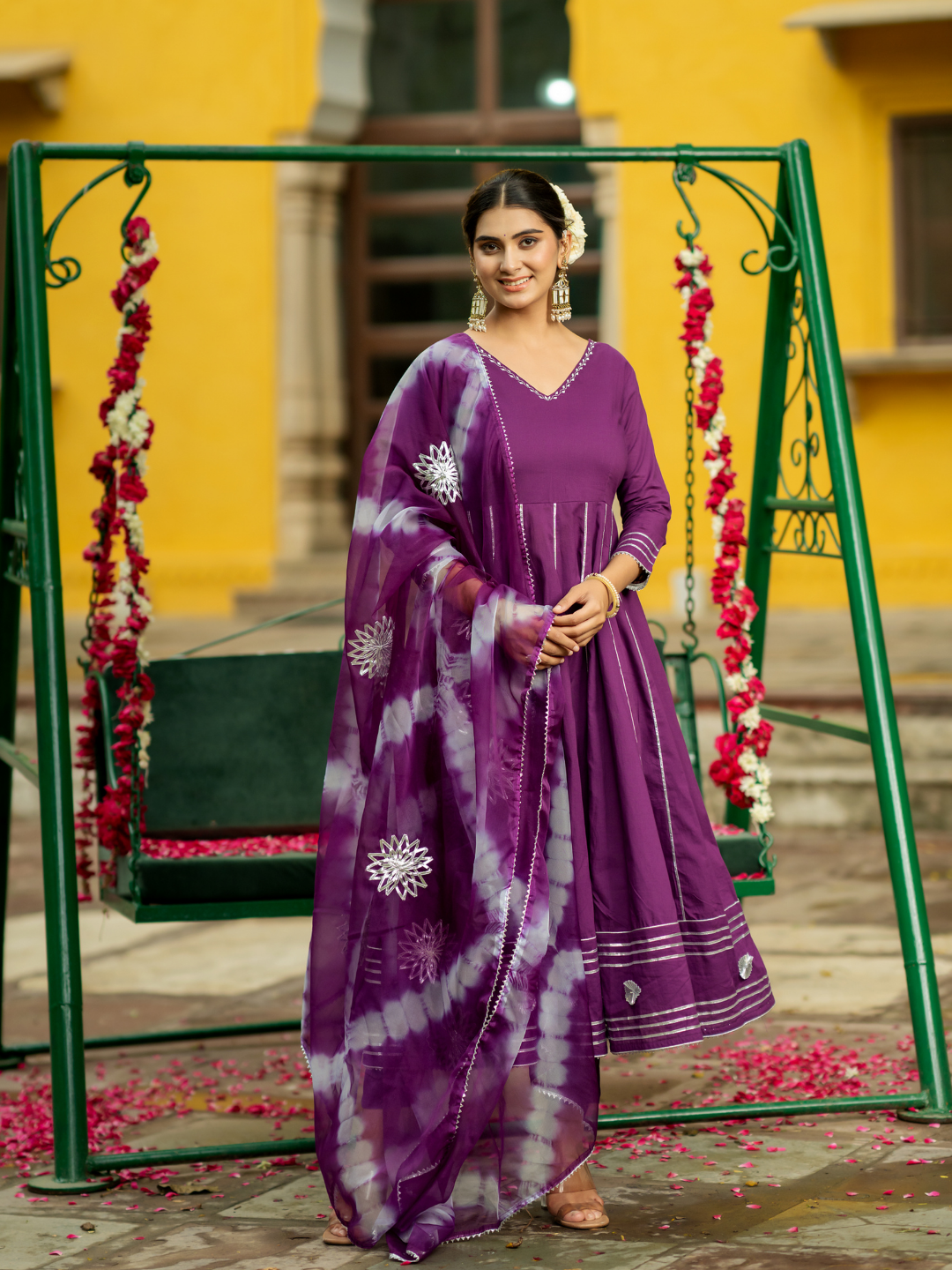 OPULENT PURPLE GOTA SUIT SET