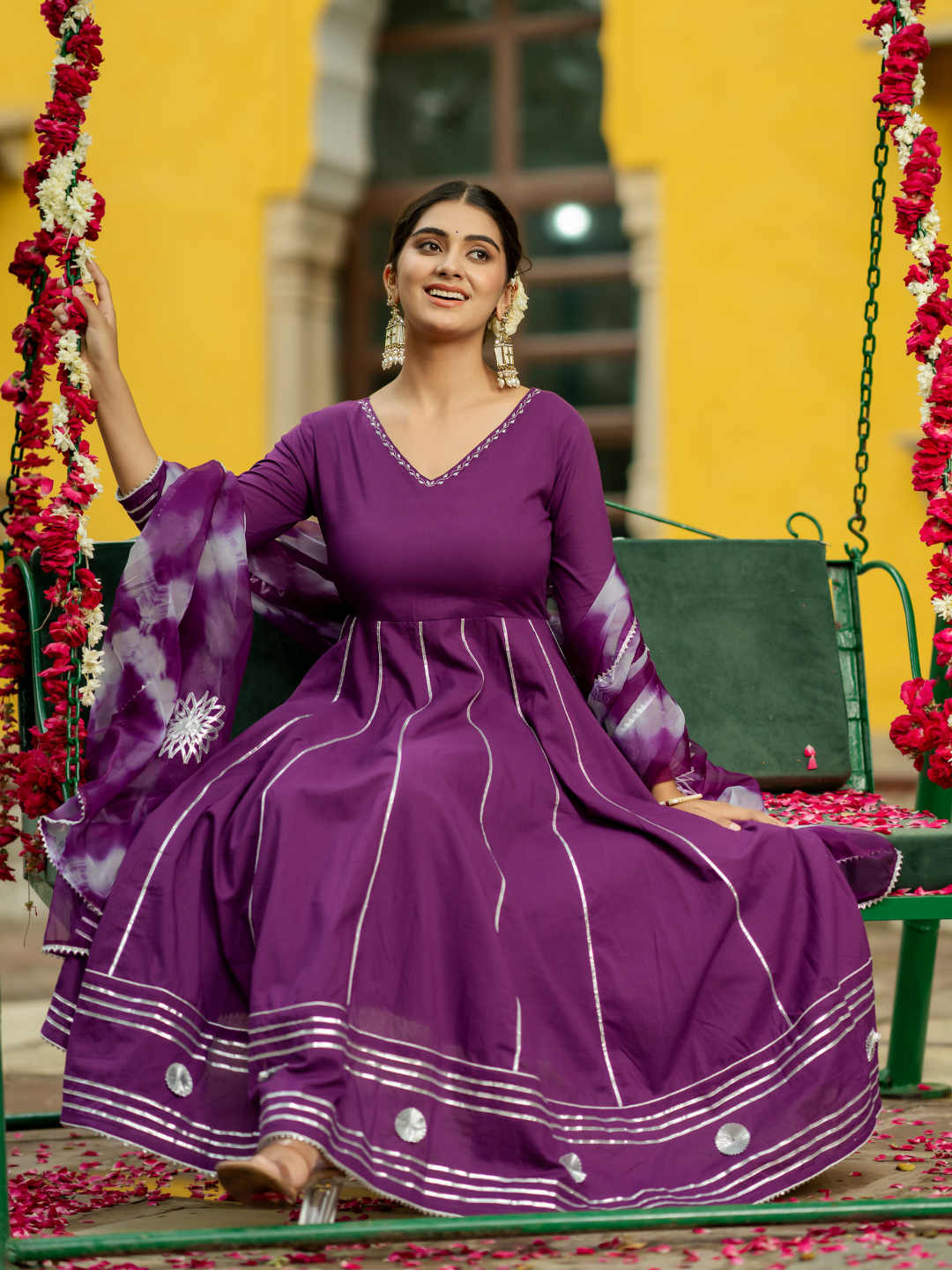 OPULENT PURPLE GOTA SUIT SET