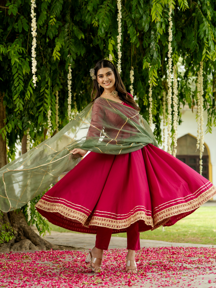REGAL RANI GOTA ANARKALI SET