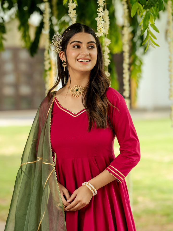 REGAL RANI GOTA ANARKALI SET