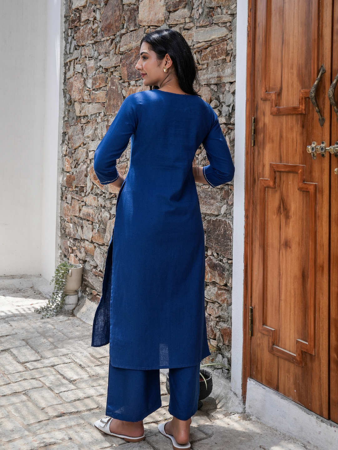 OCEAN MIST BLUE PATCH COTTON SET