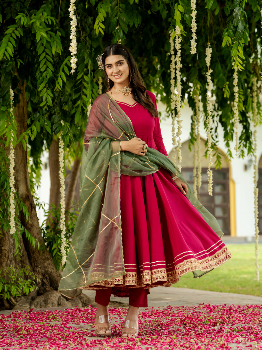 REGAL RANI GOTA ANARKALI SET