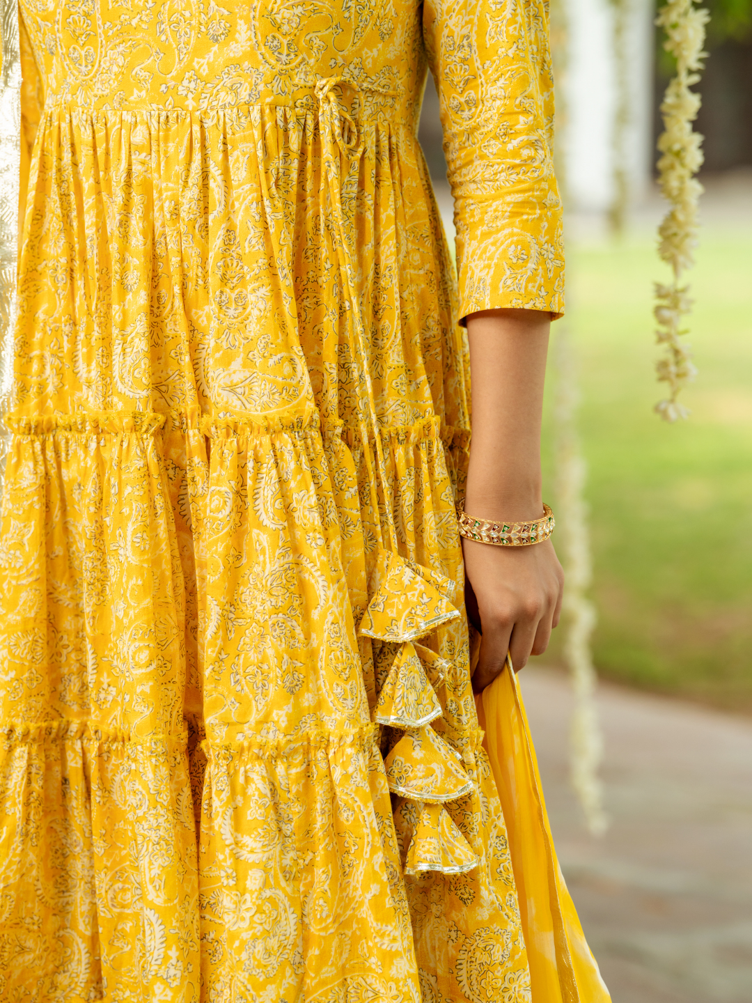 CHEERFUL YELLOW GOTA SUIT SET