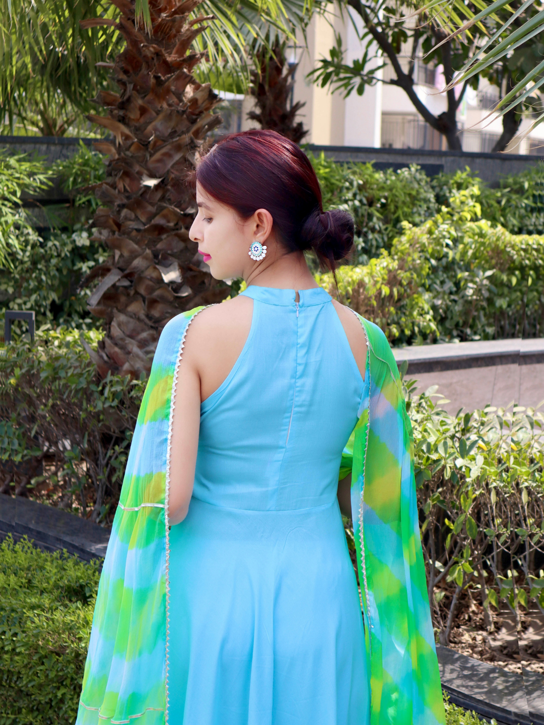 POWDER BLUE NAZNEEN SUIT SET