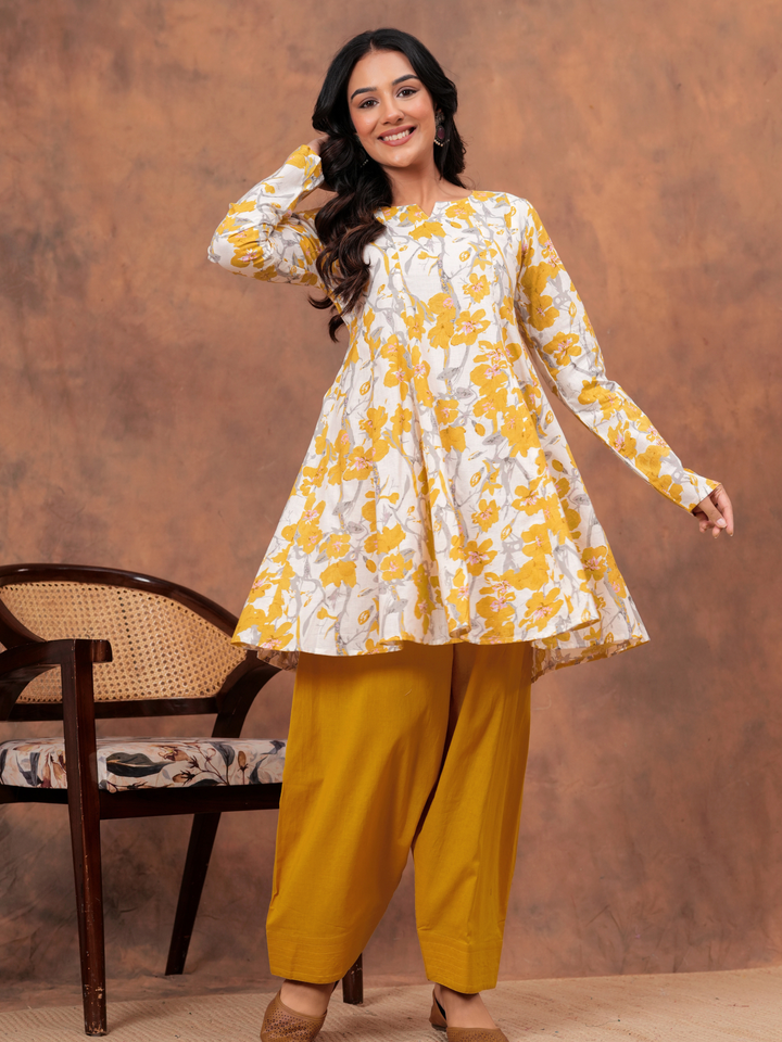 MARIGOLD ANARKALI FARSI SET