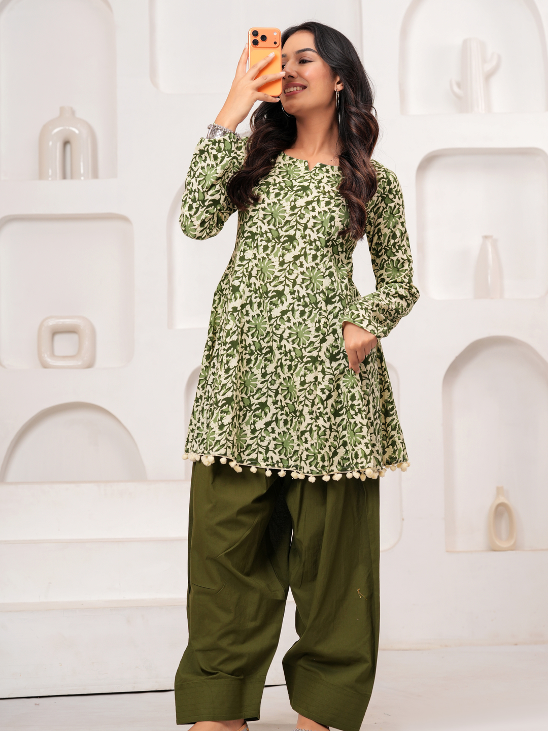 BAGH BAGRU ANARKALI FARSI SET