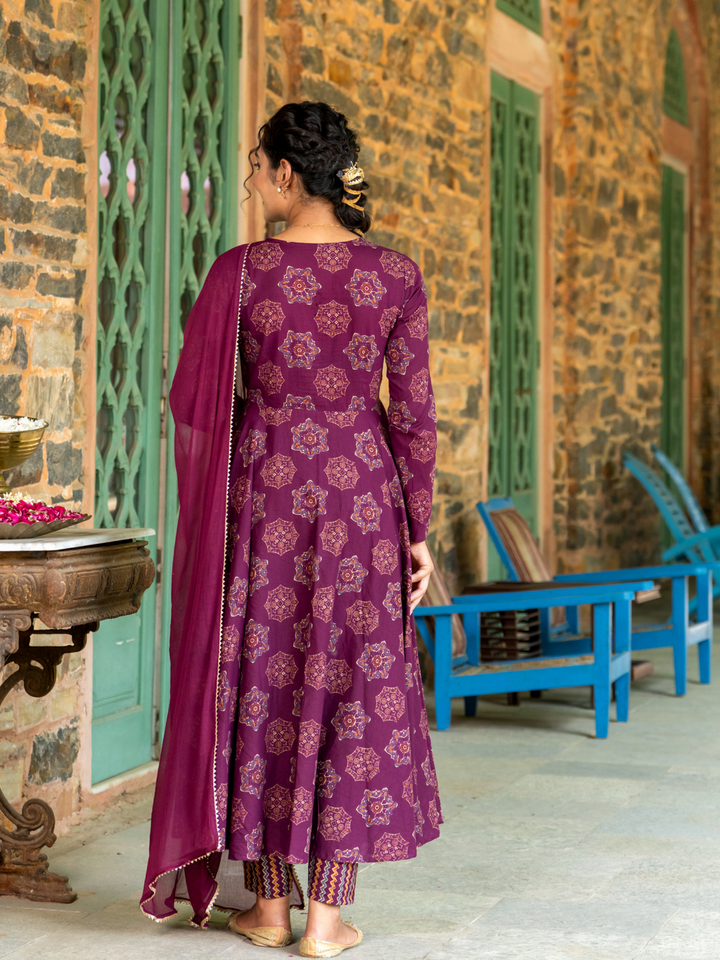 REGAL VINE CHARM ANARKALI SET