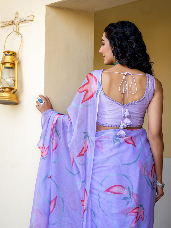 LAVANIKA CHIFFON PRE-DRAPED SAREE