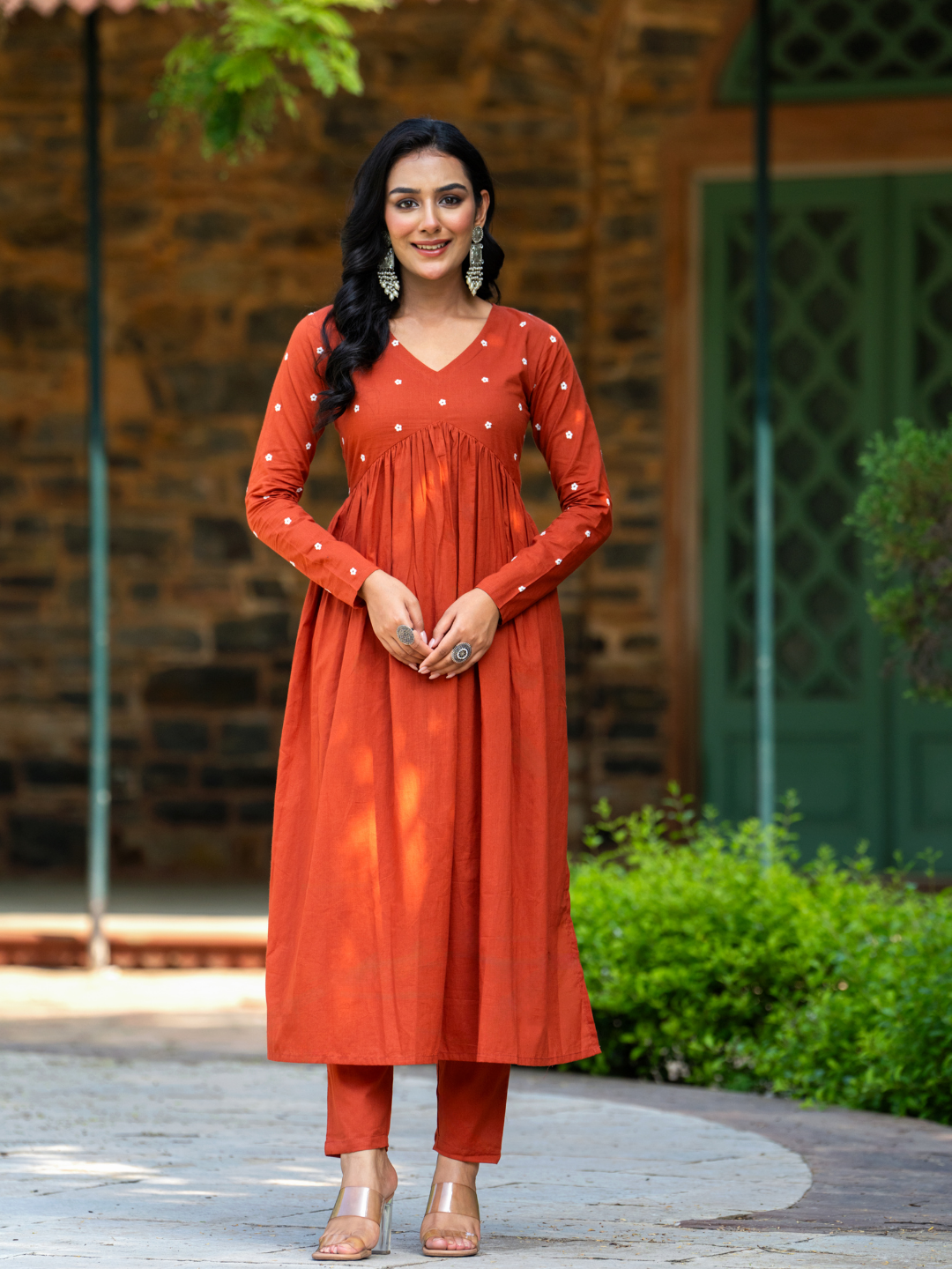 RUSTIC EMBROIDERY KURTA SET