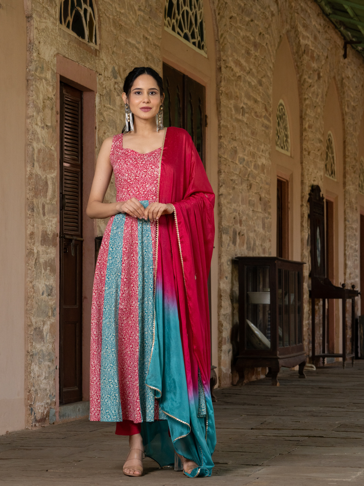 DUO HARMONY ANARKALI SUIT SET