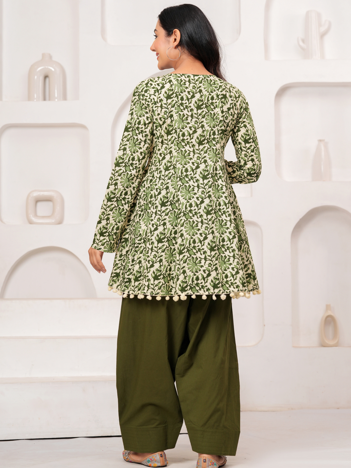 BAGH BAGRU ANARKALI FARSI SET