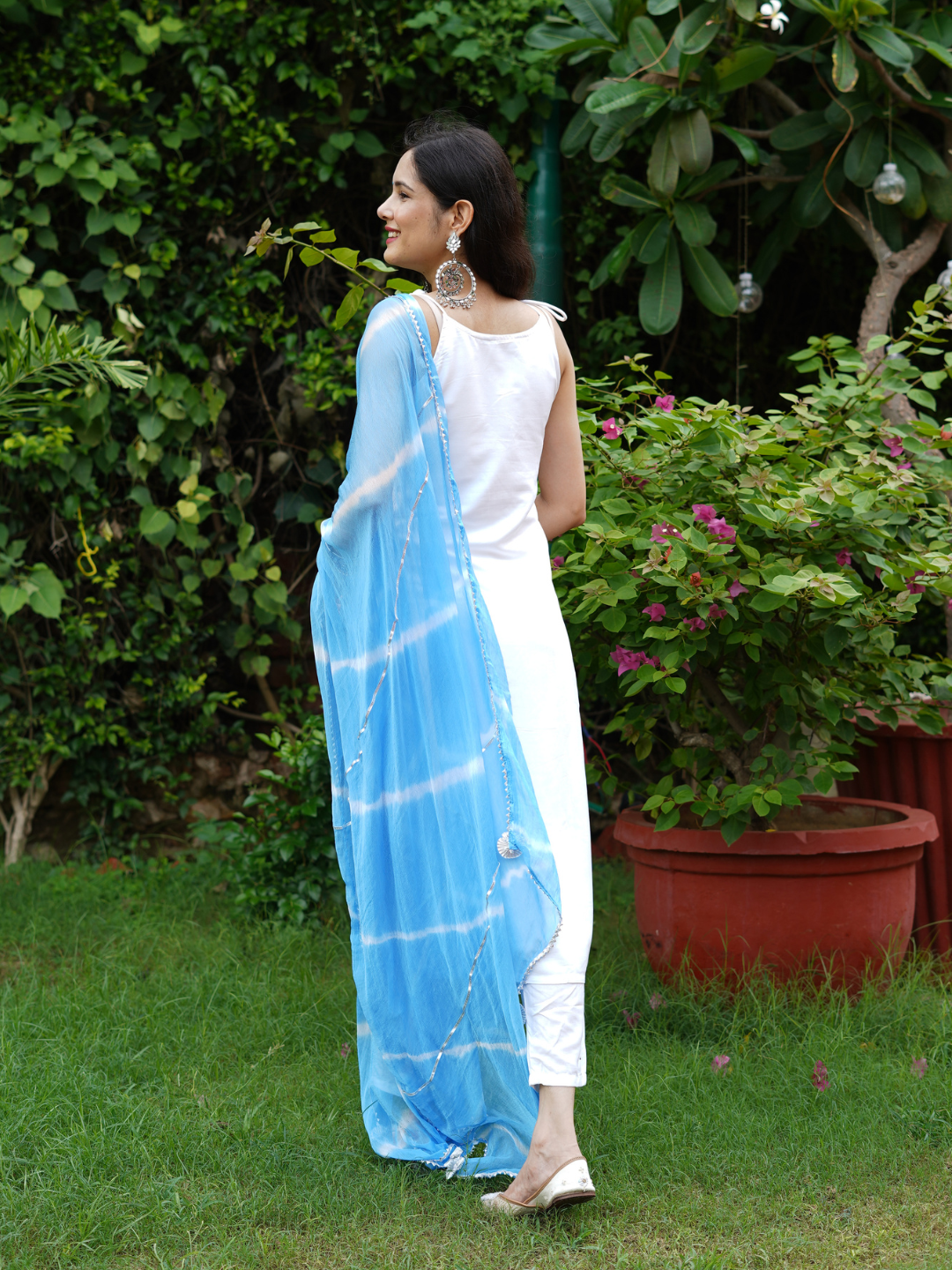 WHITE SOLID CASUAL KURTA SET