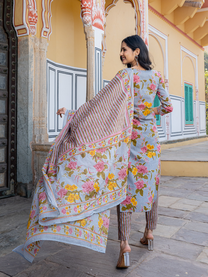 PASTEL DREAM COTTON KURTA SET