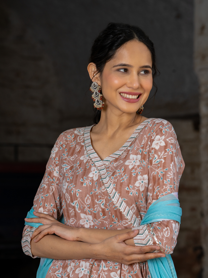 PASTEL BREEZY SHARARA SET