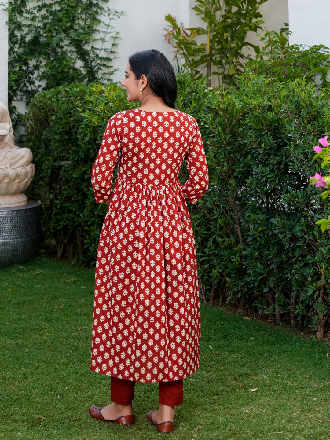 MAHEEN MARRON COTTON SET