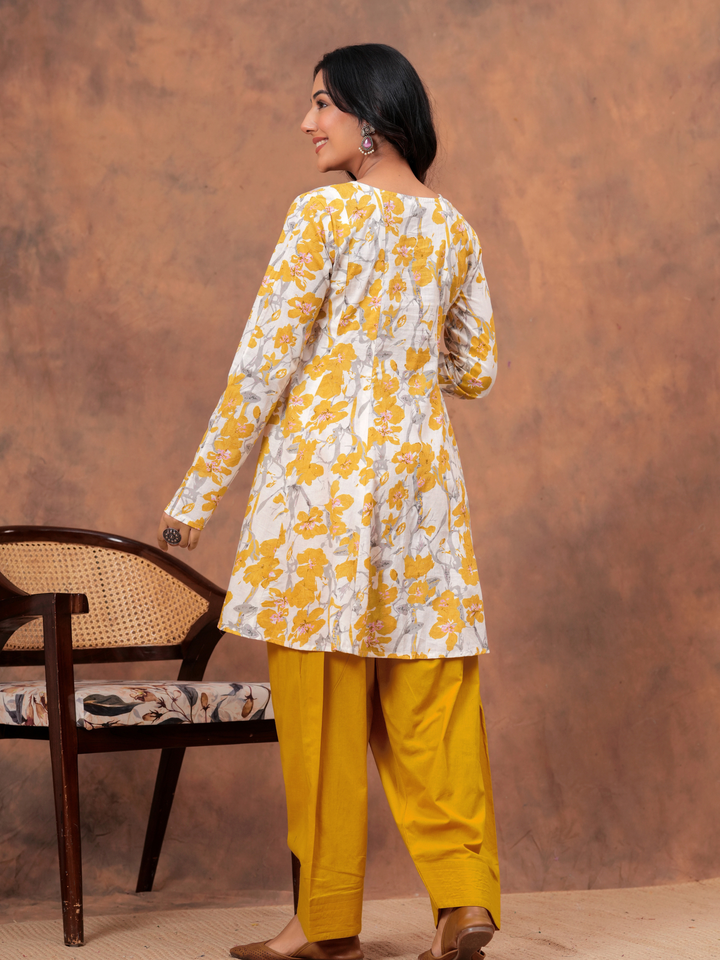 MARIGOLD ANARKALI FARSI SET