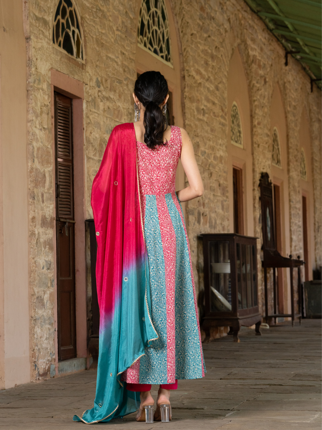 DUO HARMONY ANARKALI SUIT SET