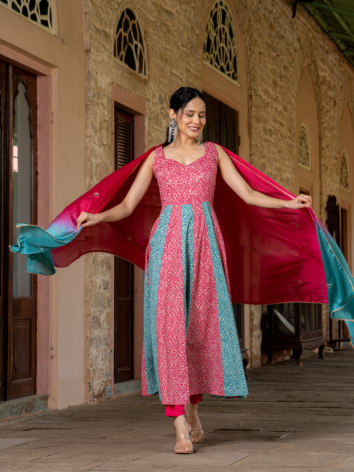 DUO HARMONY ANARKALI SUIT SET