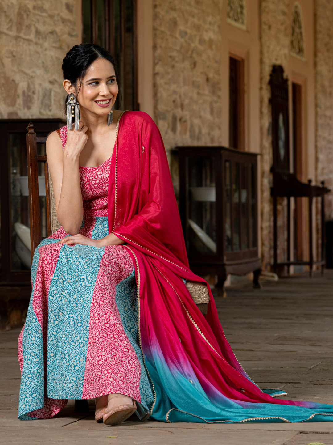 DUO HARMONY ANARKALI SUIT SET