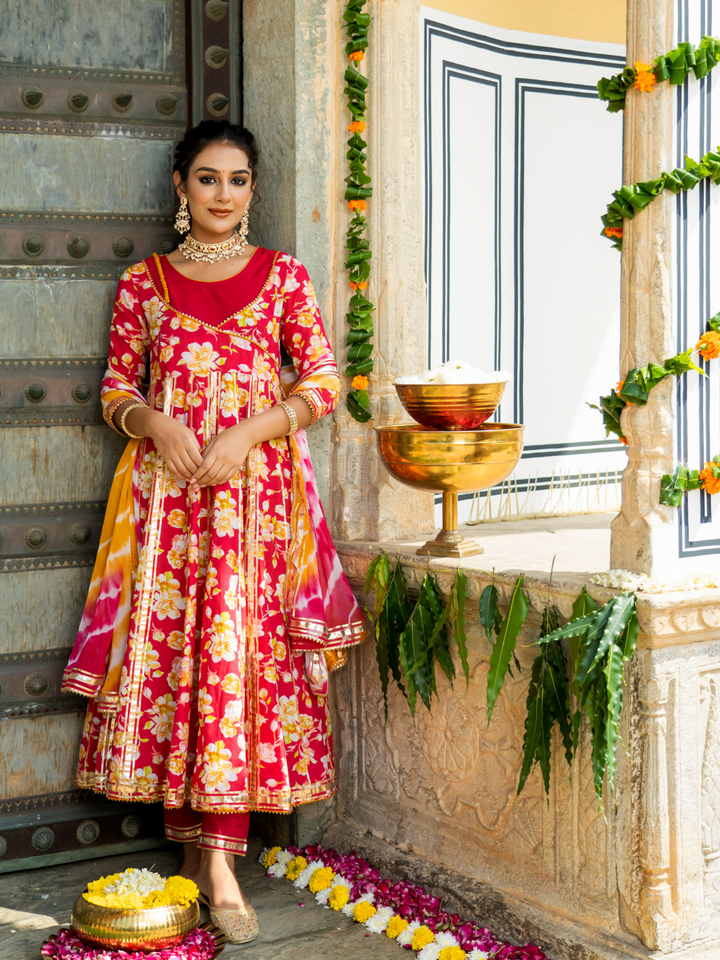 RANI FLORAL DREAM ANARKALI SET