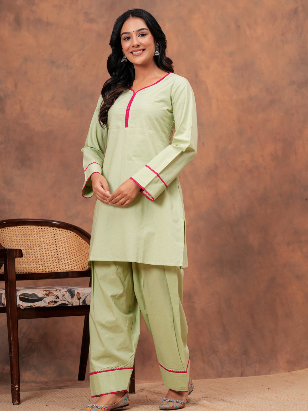 MINT GUL LACE FARSI SET