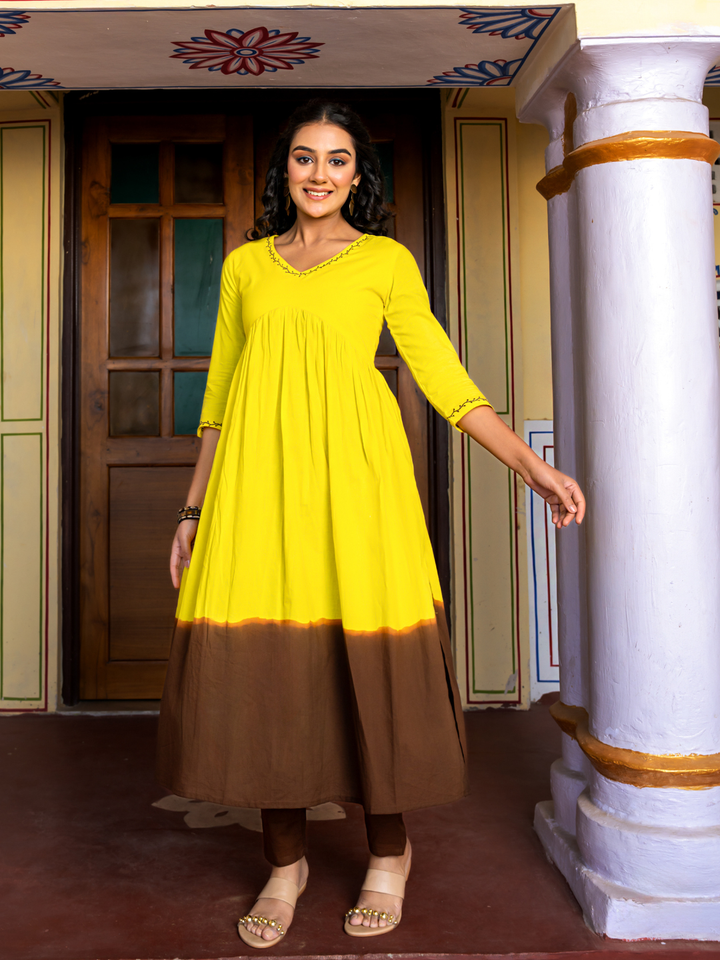 SUNAIRA COTTON KURTA SET