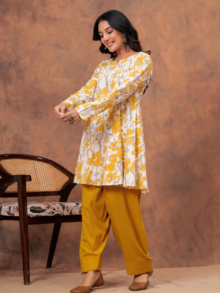 MARIGOLD ANARKALI FARSI SET