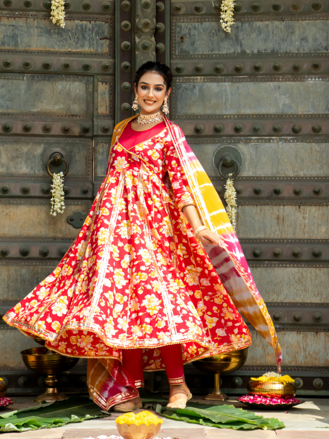 RANI FLORAL DREAM ANARKALI SET