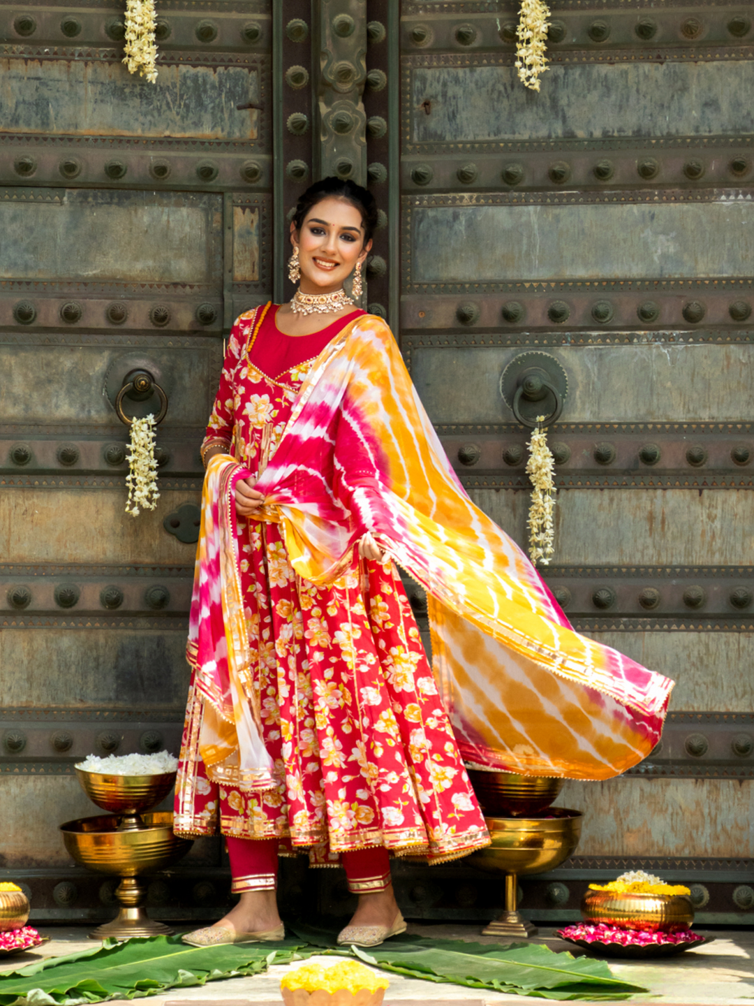 RANI FLORAL DREAM ANARKALI SET