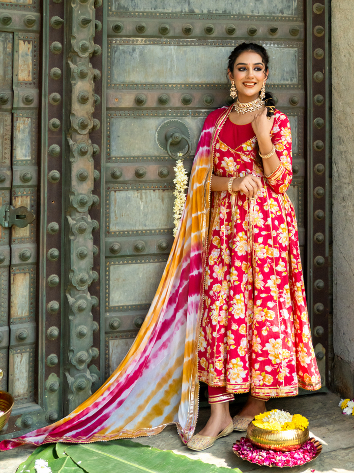 RANI FLORAL DREAM ANARKALI SET